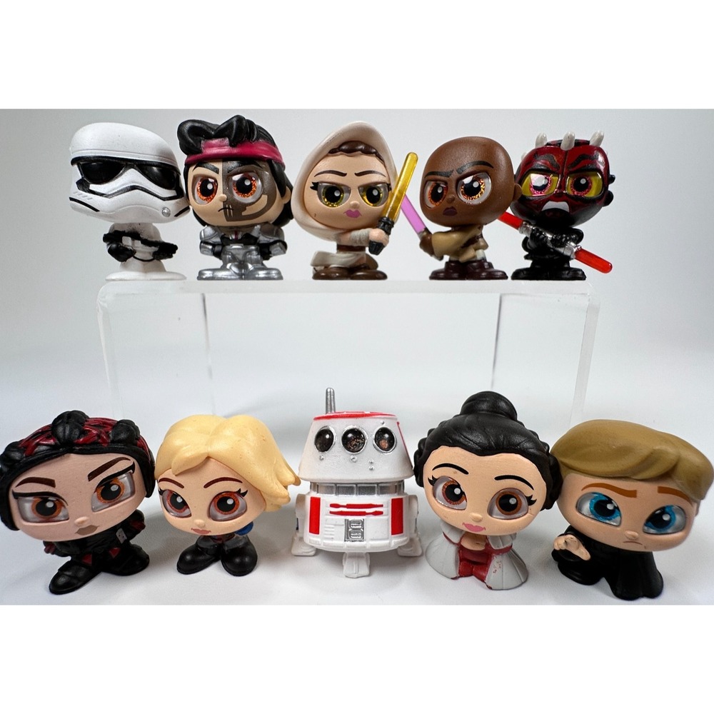 Disney Doorables STAR WARS Series 2 Lot 10 RARE R5-D4 Mace Windu Darth Maul NEW